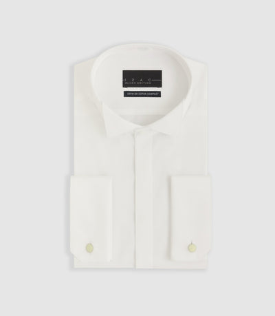 Chemise cérémonie en satin écru METAPHOR - IZAC