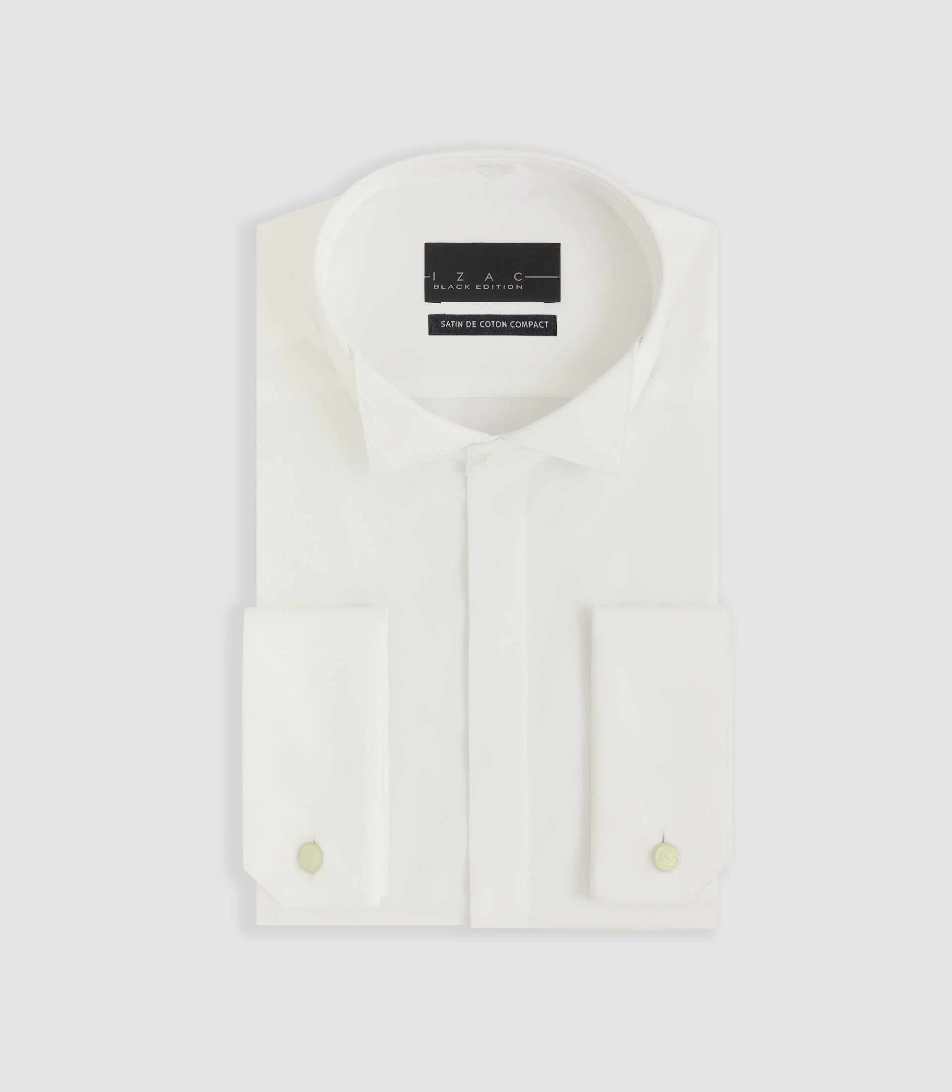 Chemise cérémonie en satin écru METAPHOR - IZAC