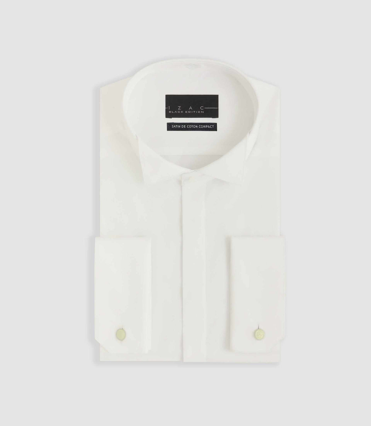 Chemise cérémonie en satin écru METAPHOR - IZAC