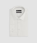Chemise regular en satin stretch écru SASTRETCHBASIC - IZAC