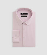 Chemise slim en satin de coton rose SATINSLIM - IZAC