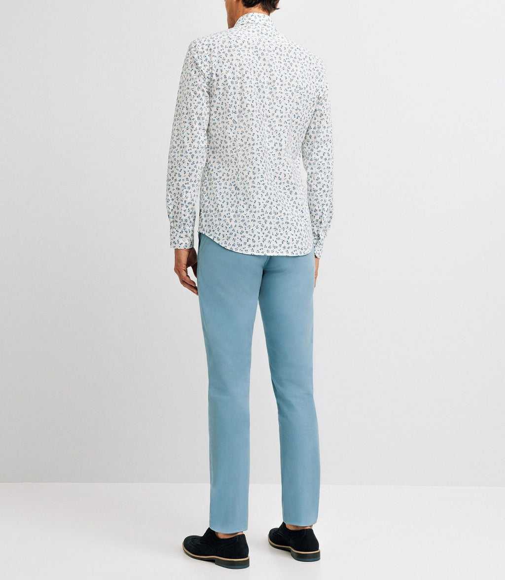 Chemise ville imprimée bleue - IZAC