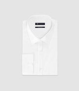 Chemise en coton stretch blanche - IZAC