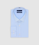 Chemise en coton stretch ciel - IZAC