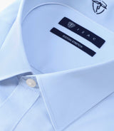 Chemise en coton stretch ciel - IZAC
