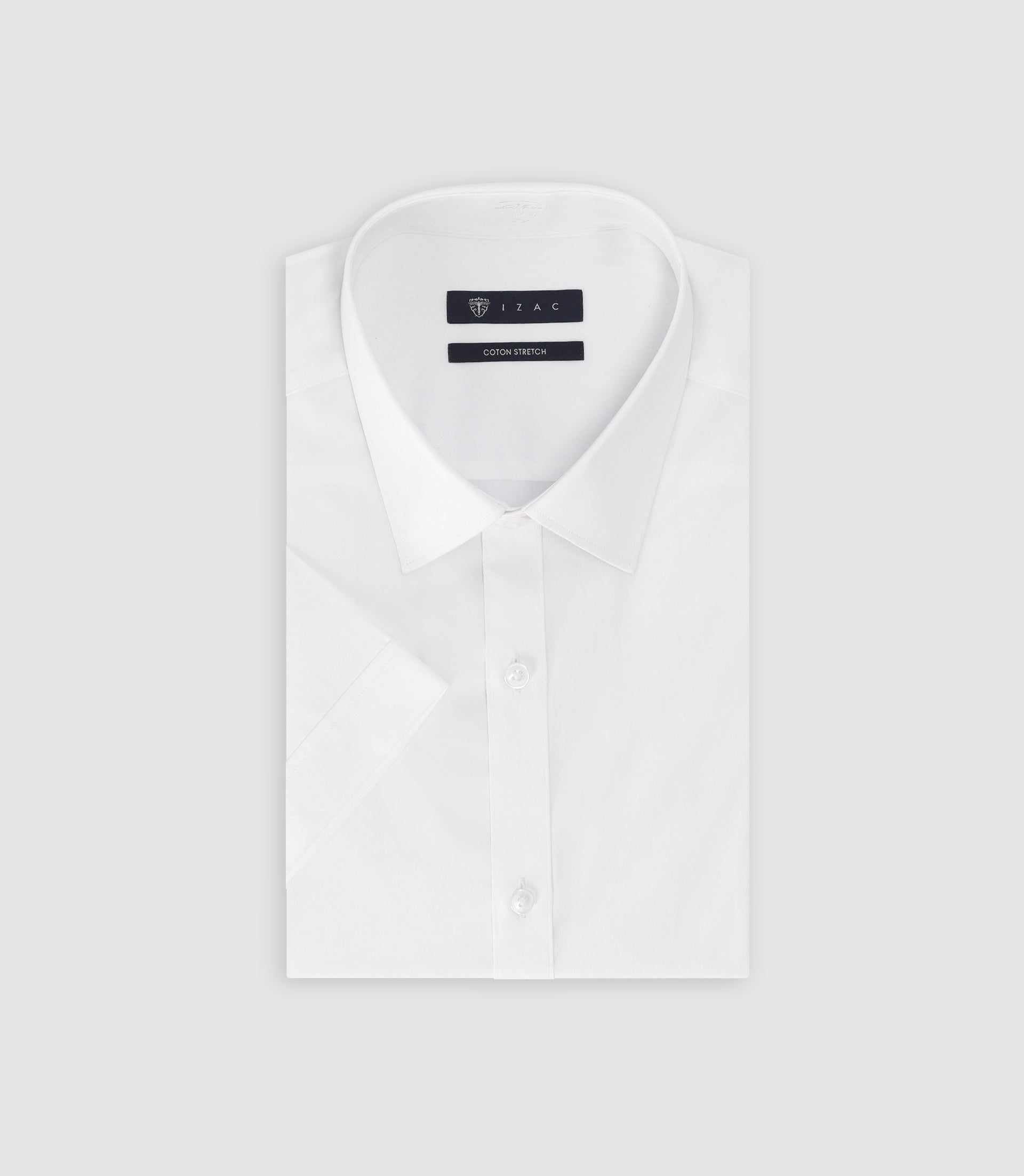 Chemise manches courtes blanche - IZAC