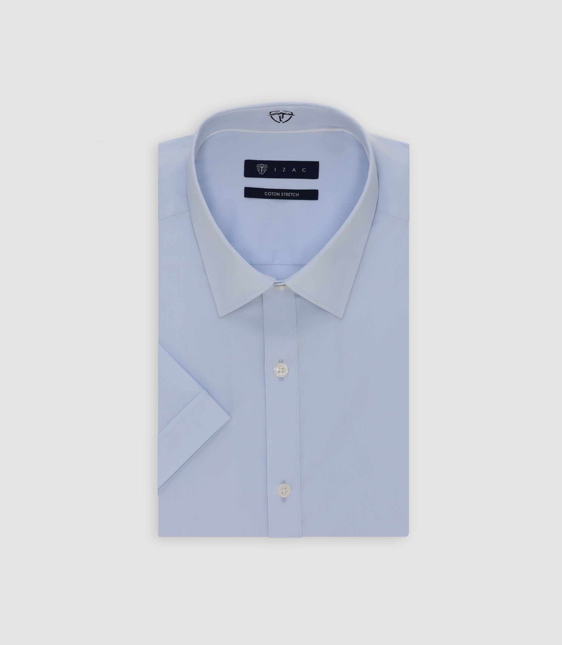 Chemise manches courtes ciel - IZAC
