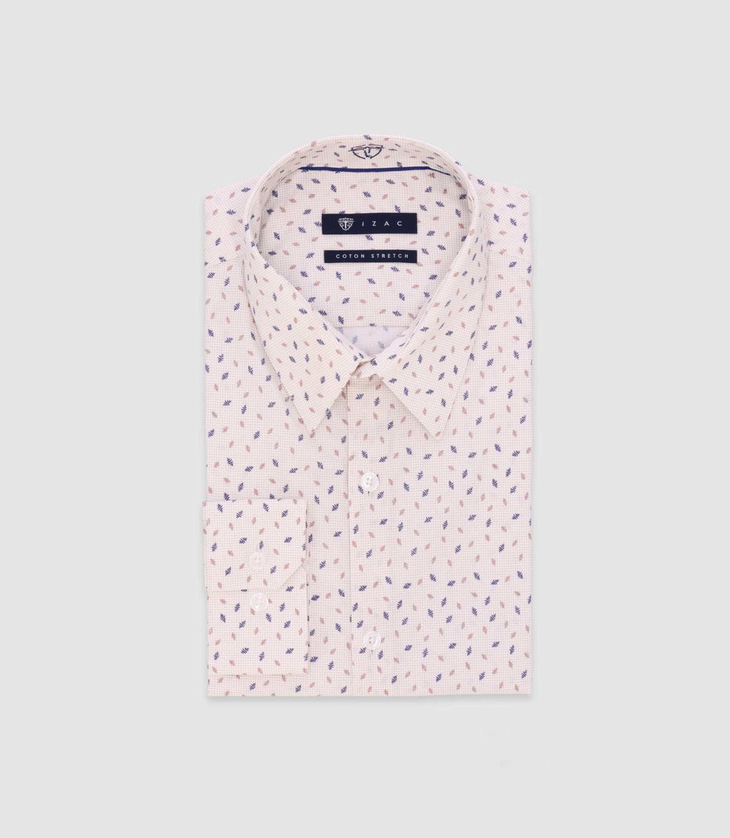 Chemise imprimée écru - IZAC