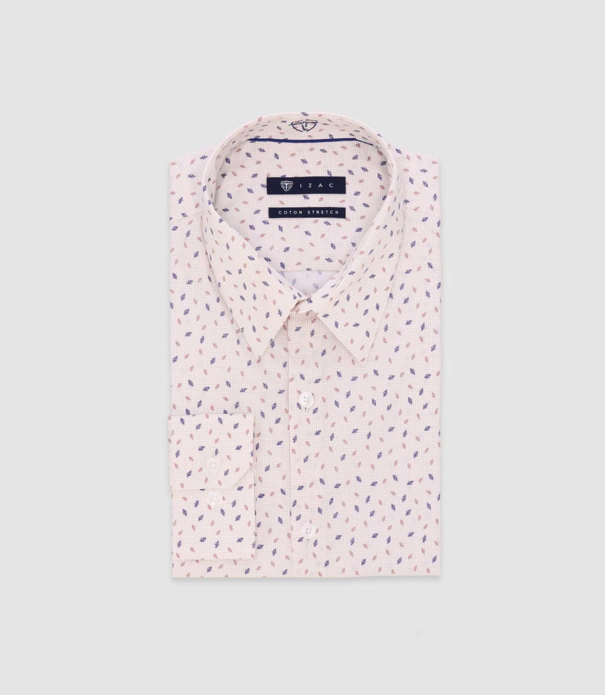Chemise imprimée écru - IZAC