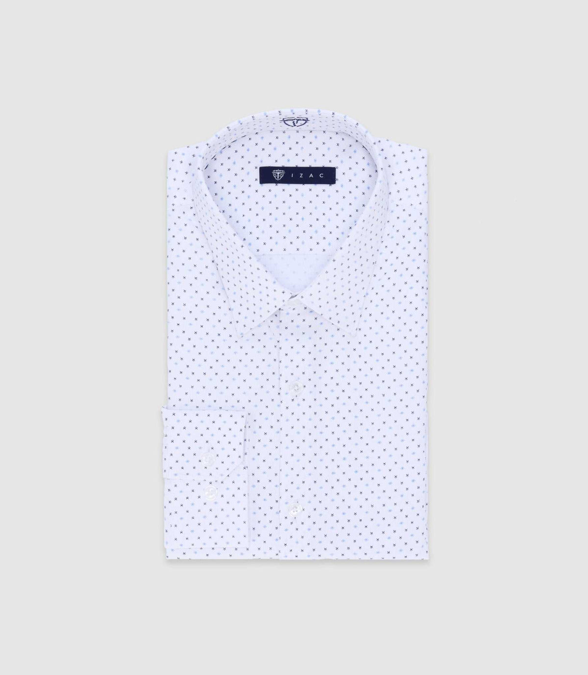 Chemise avec motifs blanche - IZAC