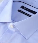 Chemise en satin de coton ciel - IZAC