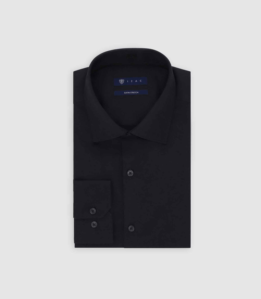 Chemise slim noire - IZAC