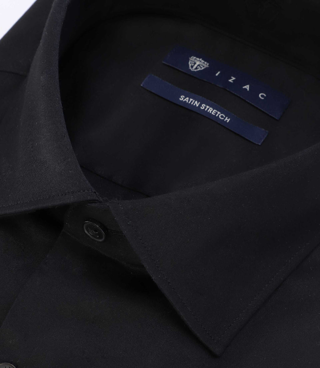 Chemise slim noire - IZAC