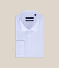 Chemise ville satin de coton blanc - IZAC