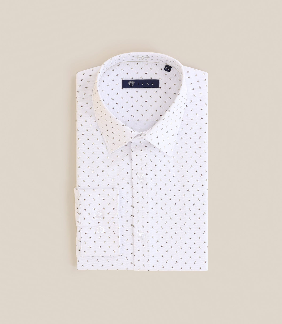Chemise col français camel - IZAC