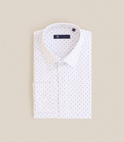 Chemise col français camel - IZAC