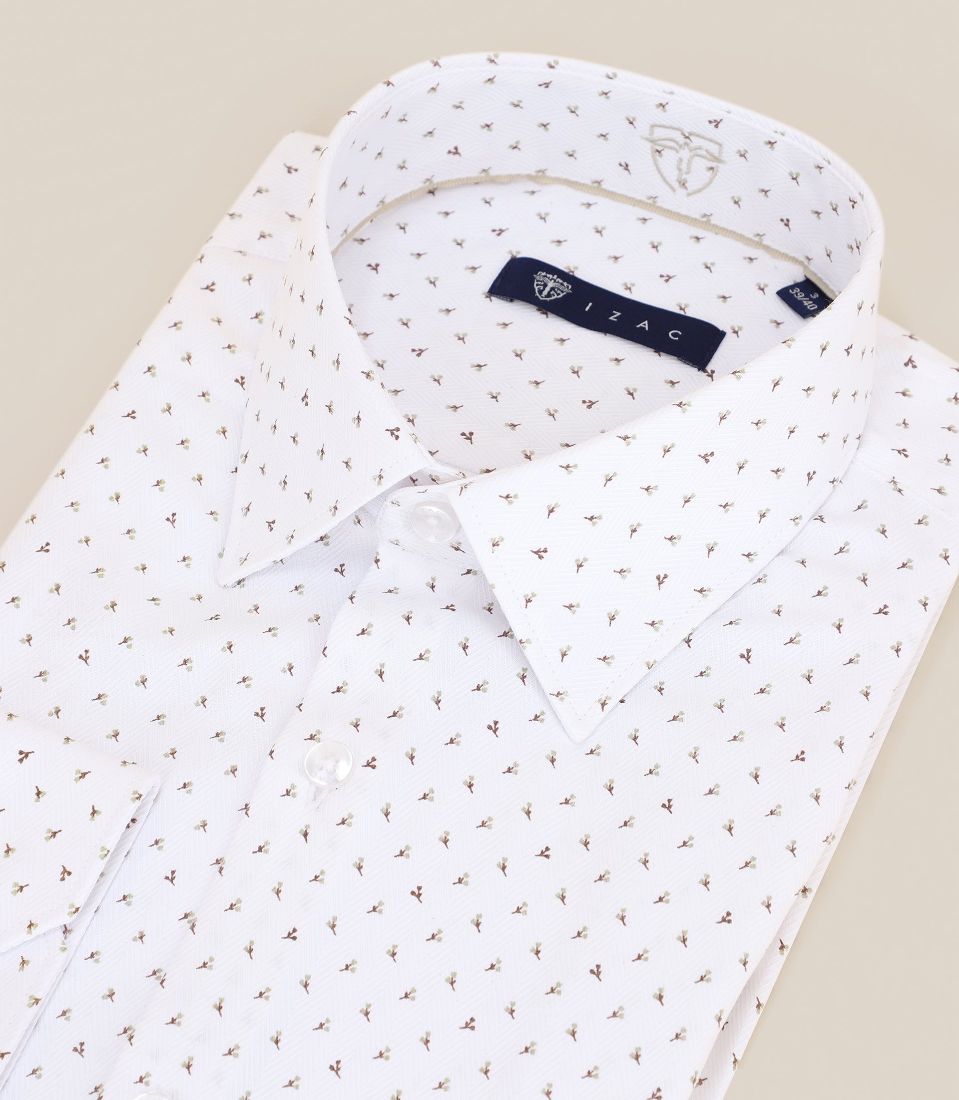 Chemise col français camel - IZAC