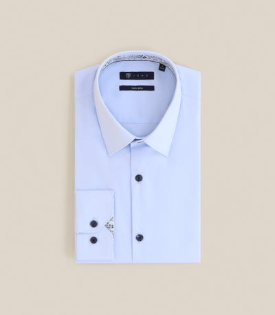 Chemise repassage facile ciel - IZAC