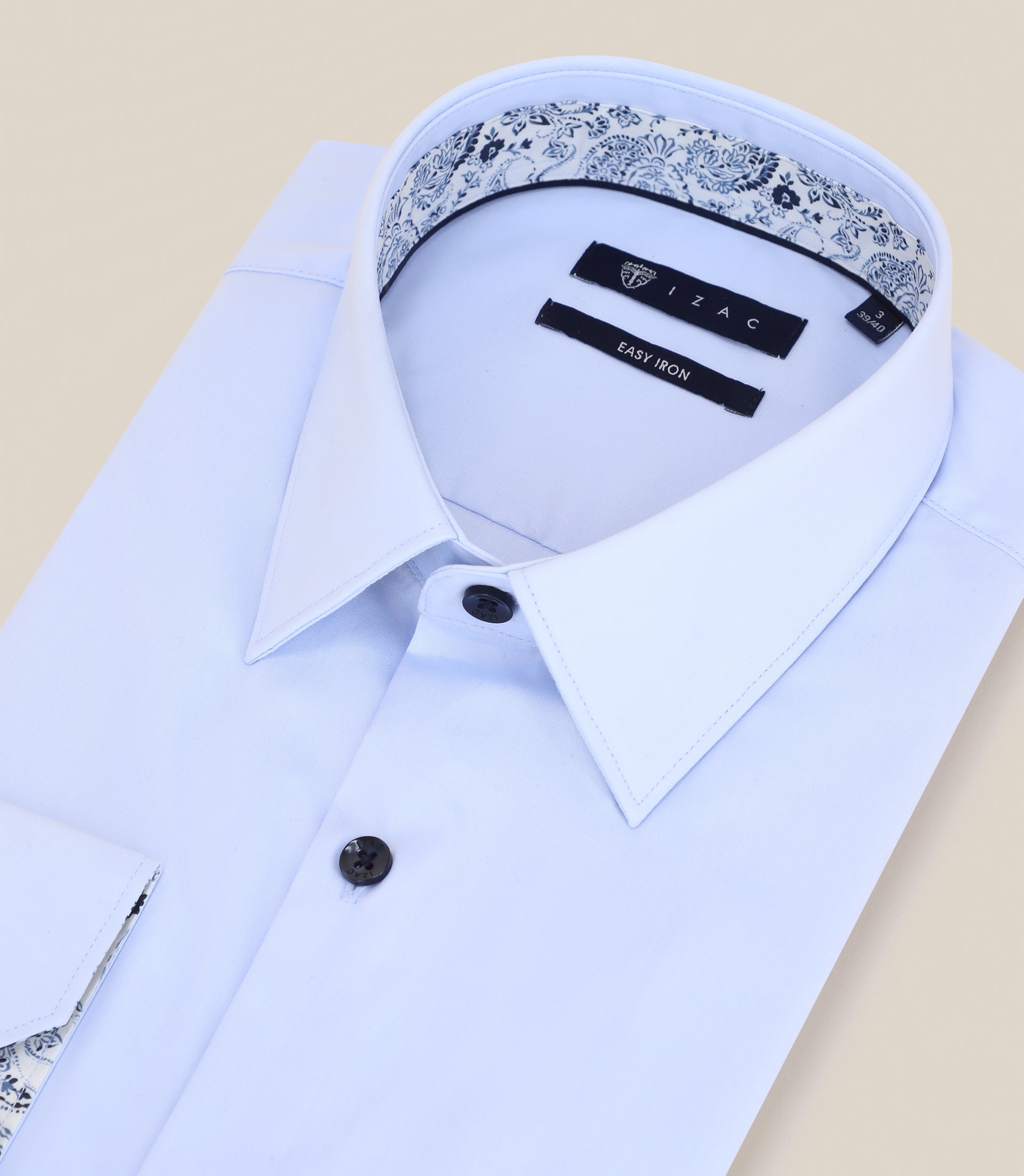 Chemise repassage facile ciel - IZAC