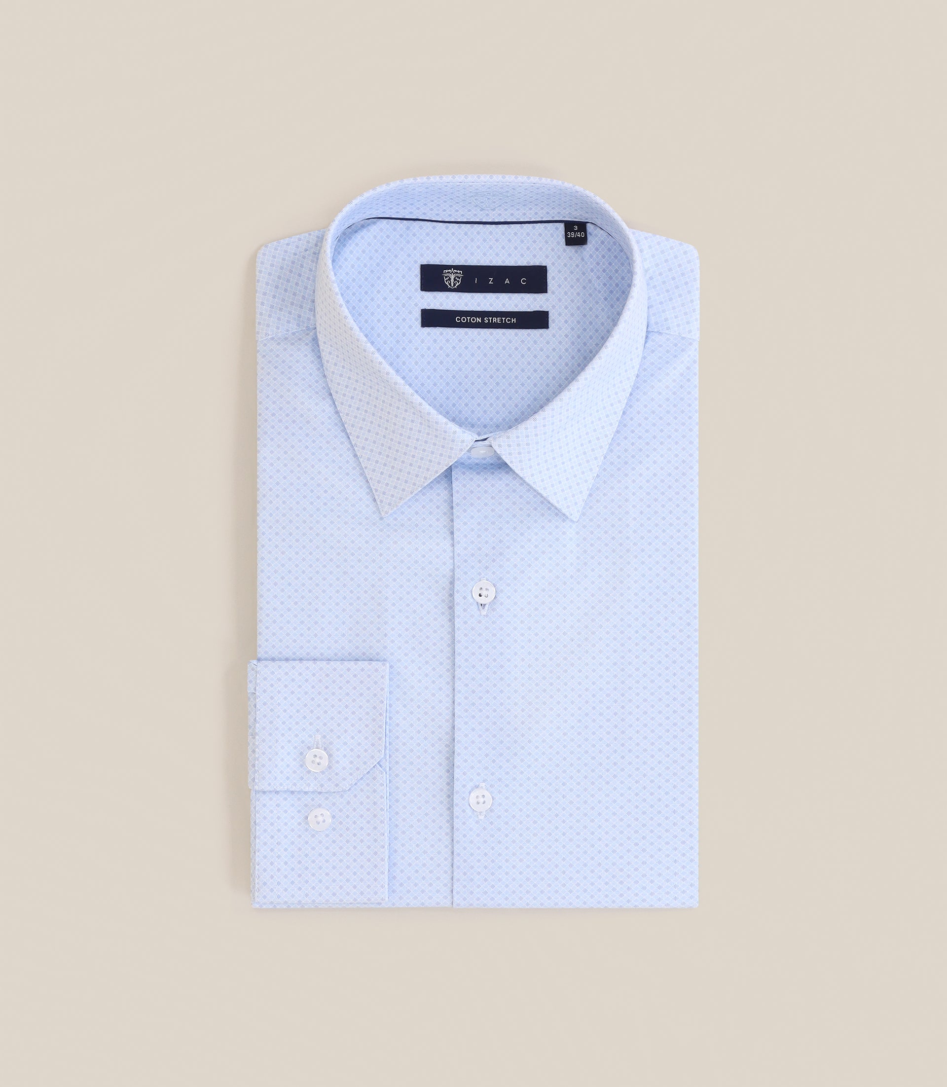 Chemise infroissable ciel - IZAC