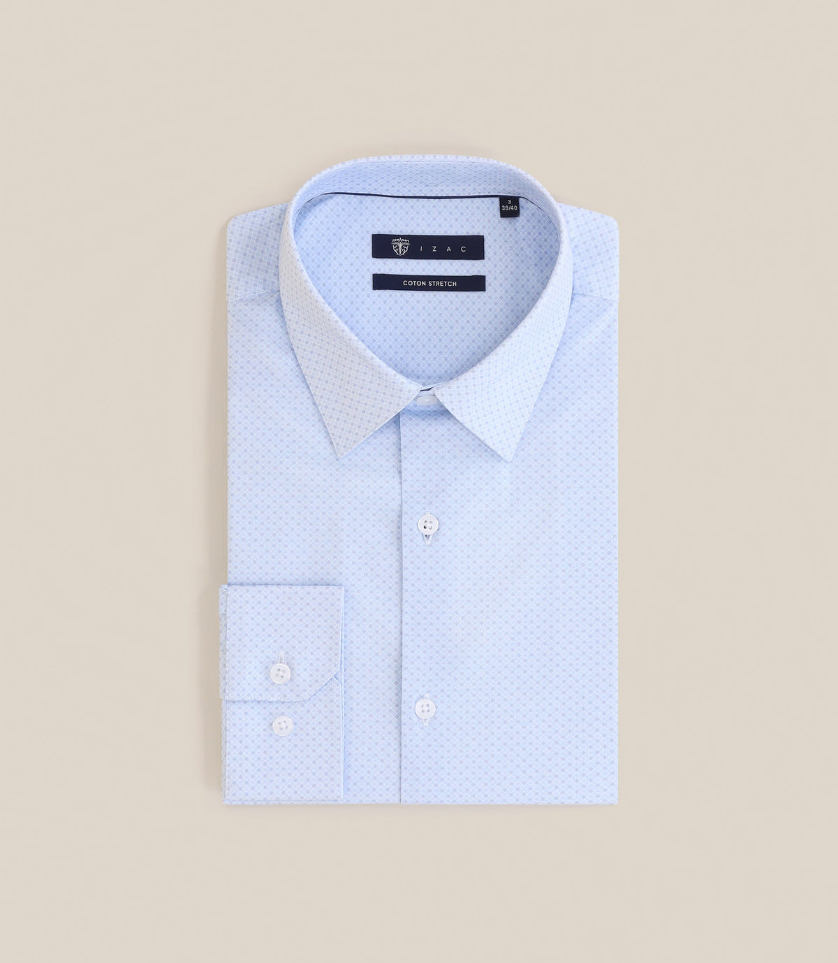 Chemise infroissable ciel - IZAC