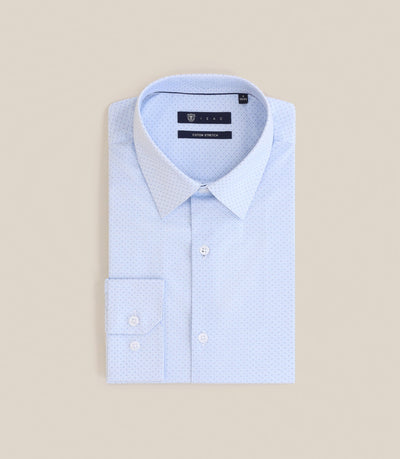 Chemise infroissable ciel - IZAC