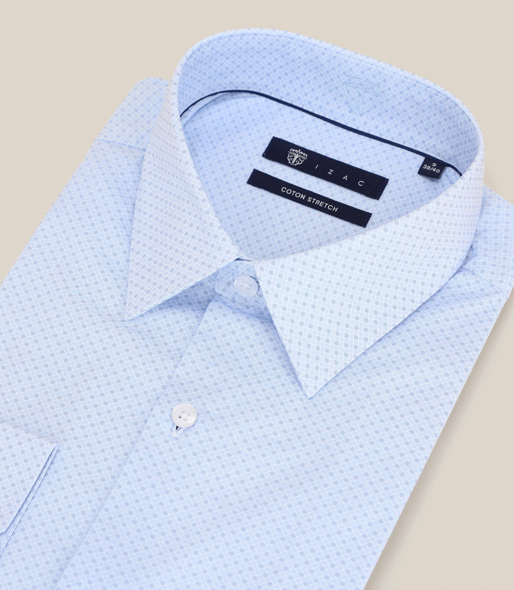 Chemise infroissable ciel - IZAC