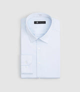 Chemise regular en coton bleu ciel "Sastretchbasic" - IZAC