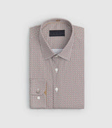 Chemise imprimée bordeaux "Savane" - IZAC