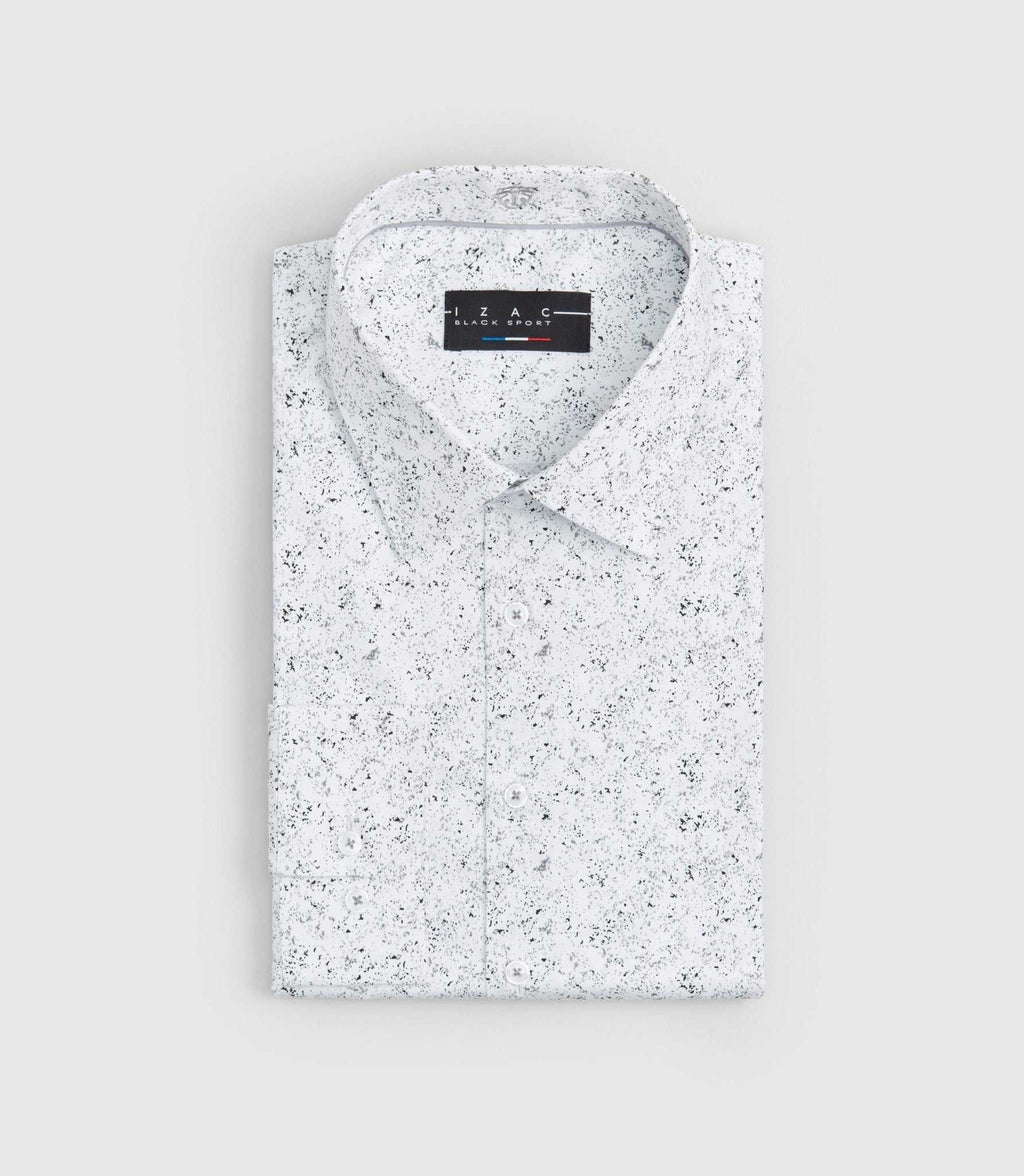 Chemise à imprimé blanc "Siem" - IZAC