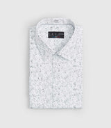 Chemise à imprimé blanc "Siem" - IZAC