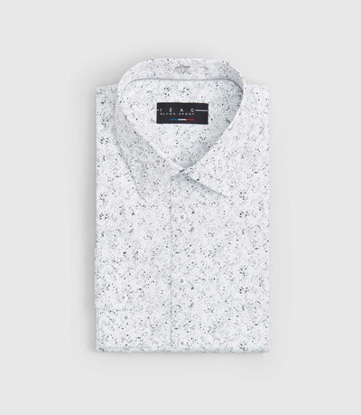 Chemise à imprimé blanc "Siem" - IZAC