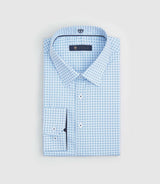 Chemise regular à imprimé bleu "Simon" - IZAC