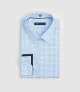 Chemise regular à imprimé bleu "Simon" - IZAC