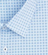 Chemise regular à imprimé bleu "Simon" - IZAC