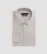 Chemise imprimée blanche "Bayard" - IZAC