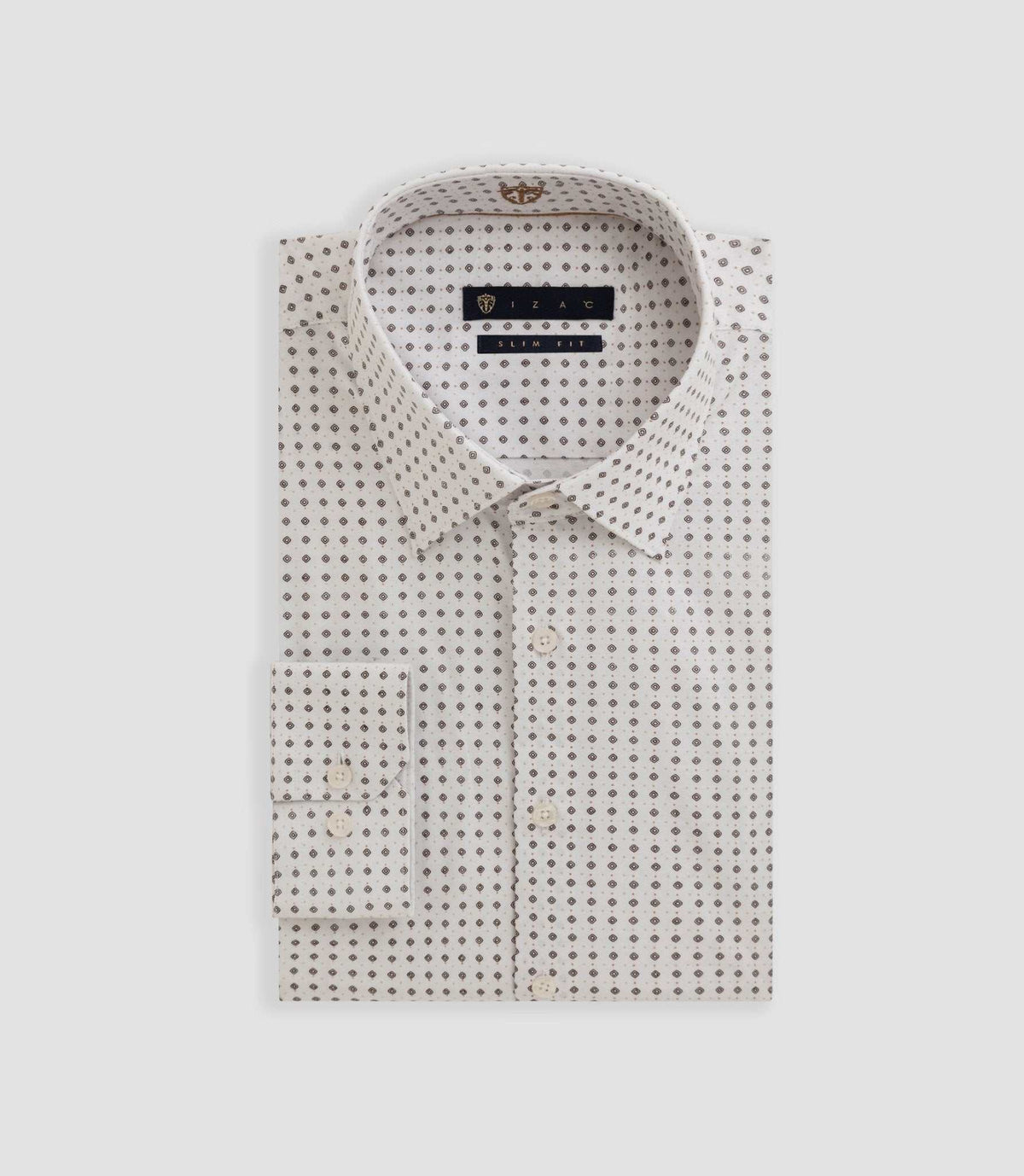 Chemise imprimée blanche "Bayard" - IZAC
