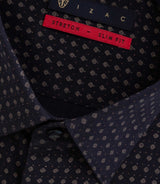 Chemise imprimée marine "Bayard" - IZAC