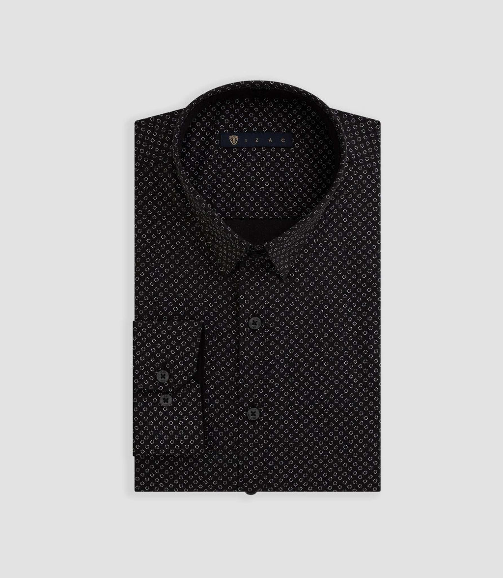 Chemise imprimé micro motif noir "Becci" - IZAC