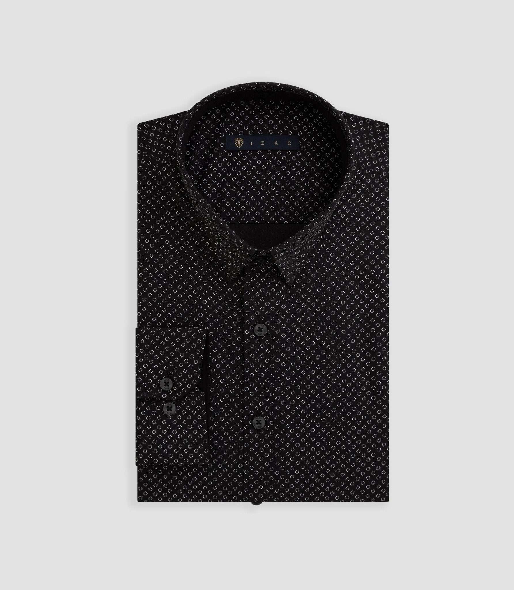 Chemise imprimé micro motif noir "Becci" - IZAC