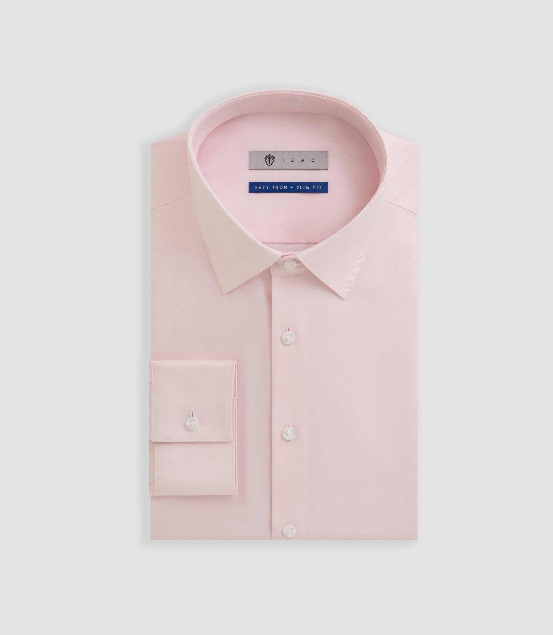 Chemise easy iron rose "Benson" - IZAC