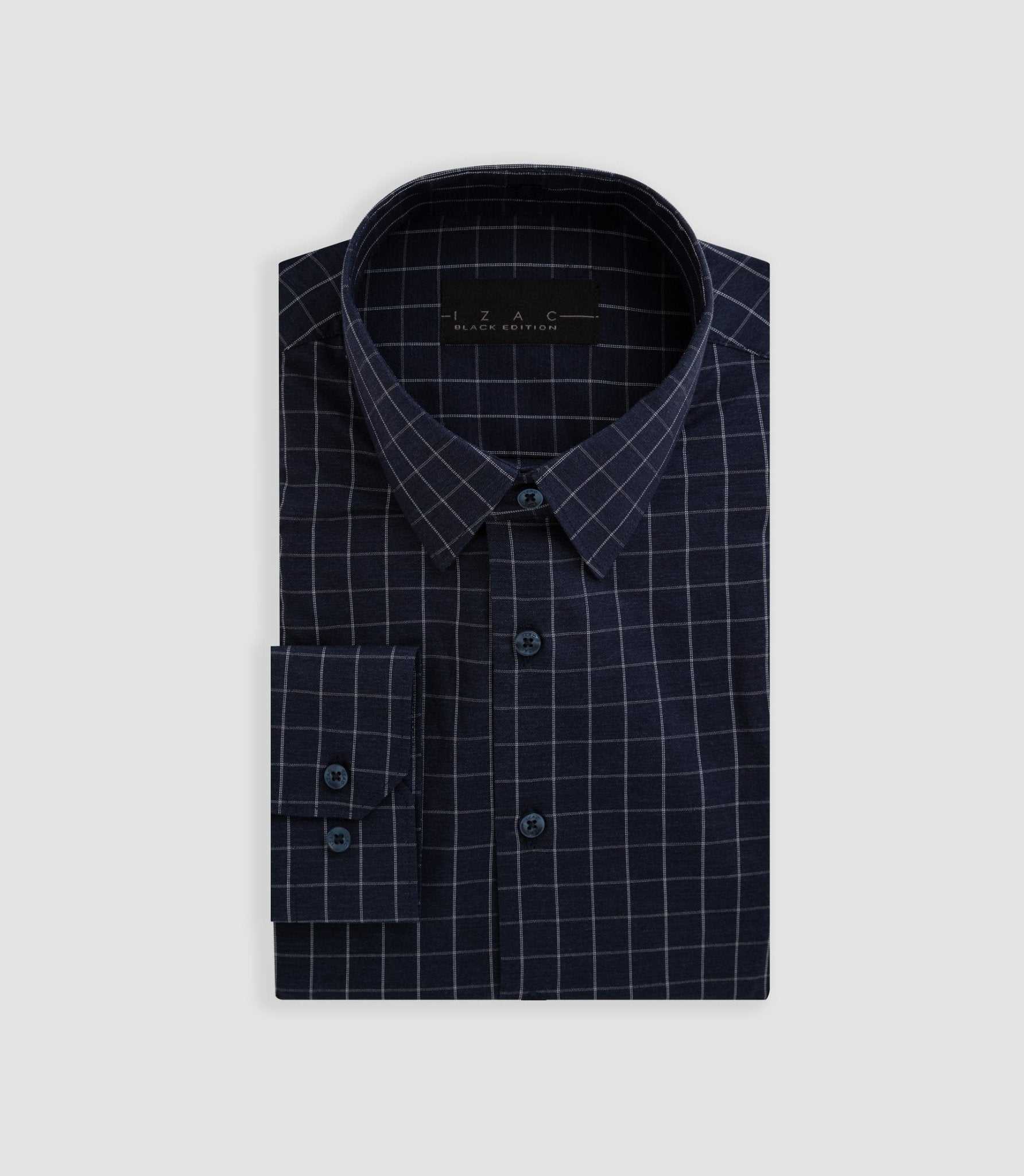 Chemise à carreaux marine "Buffy" - IZAC
