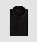 Chemise coton stretch noire MALTEBIS - IZAC