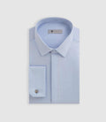 Chemise satin mixte slim ciel "Satinmixteslim coton" - IZAC