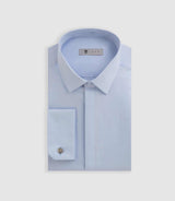 Chemise satin mixte slim ciel "Satinmixteslim coton" - IZAC