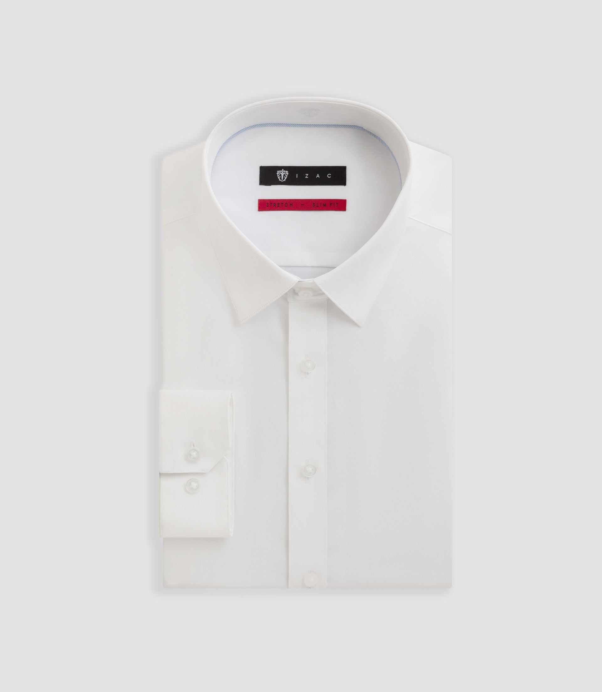 Chemise en popeline stretch blanche MALTE2 - IZAC