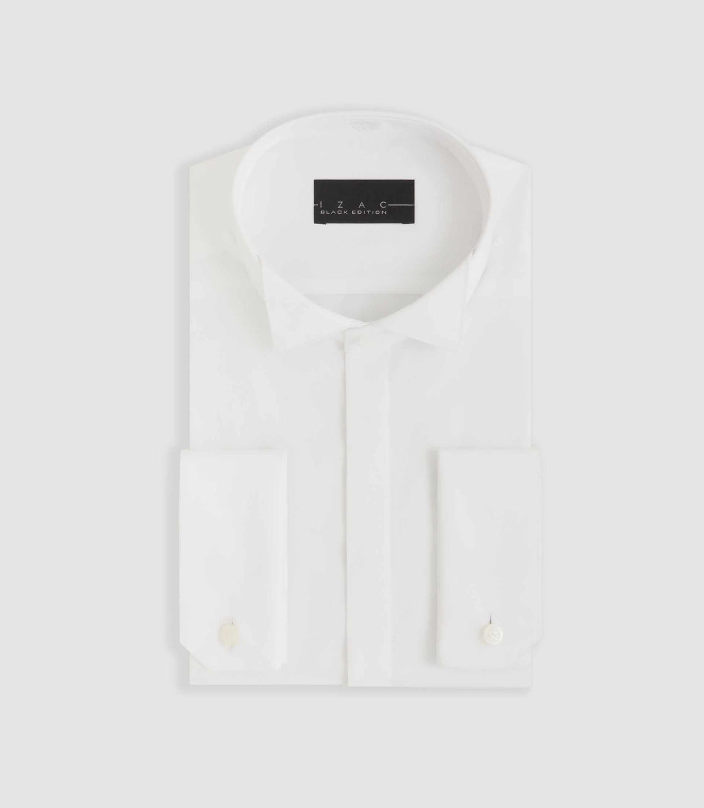 Chemise de cérémonie en satin blanc METAPHOR - IZAC