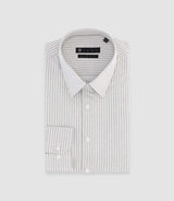 Chemise à rayures kaki PALY - IZAC