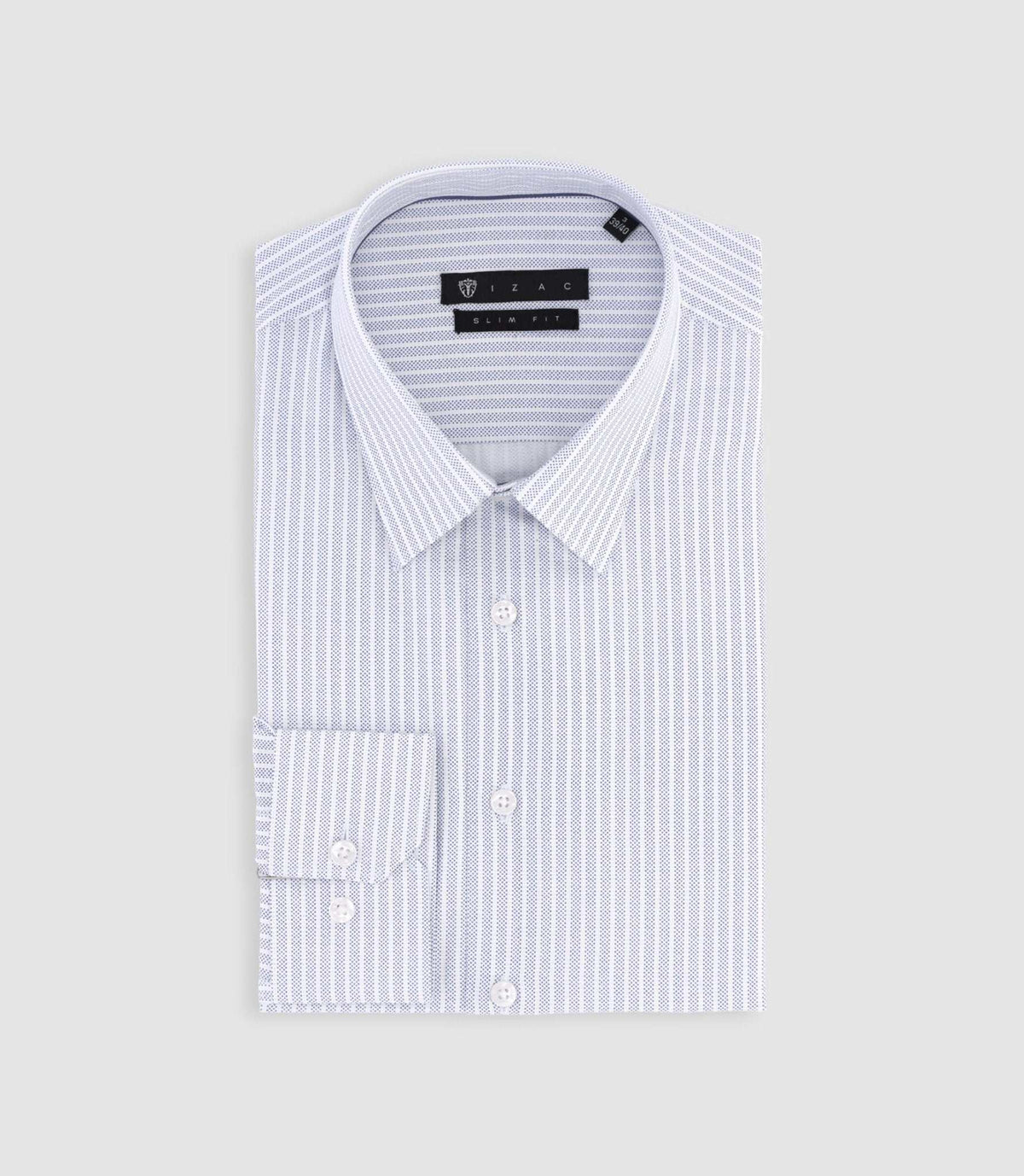 Chemise à rayures marine PALY - IZAC