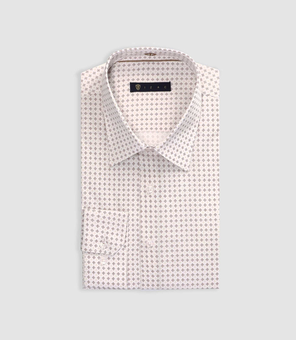 Chemise à imprimé micro motifs blanc PEDROBT - IZAC